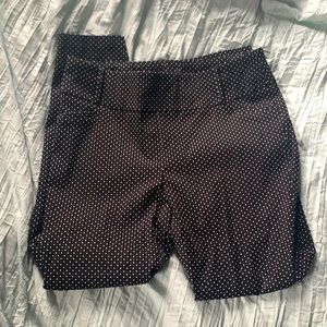 Black and white dress pants